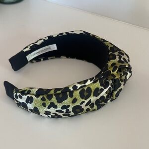 Jennifer Behr Silk Leopard headband